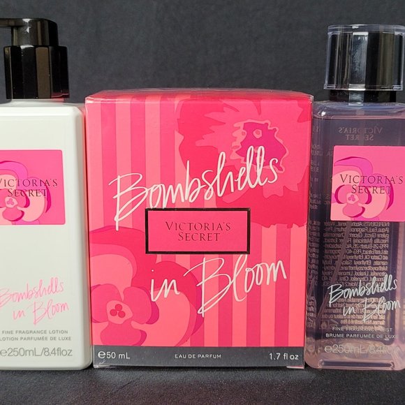 Victoria's Secret B💣MBSHELL IN BLOOM 🌺 Eau De Perfum, Mist & Lotion Set - Picture 2 of 6